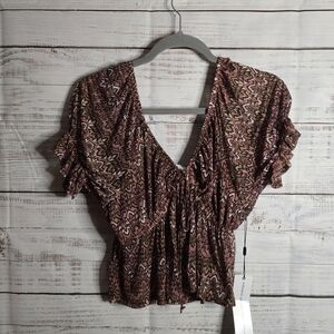 NWT LIFE Love Is For Eternity Womens Crop Top size L